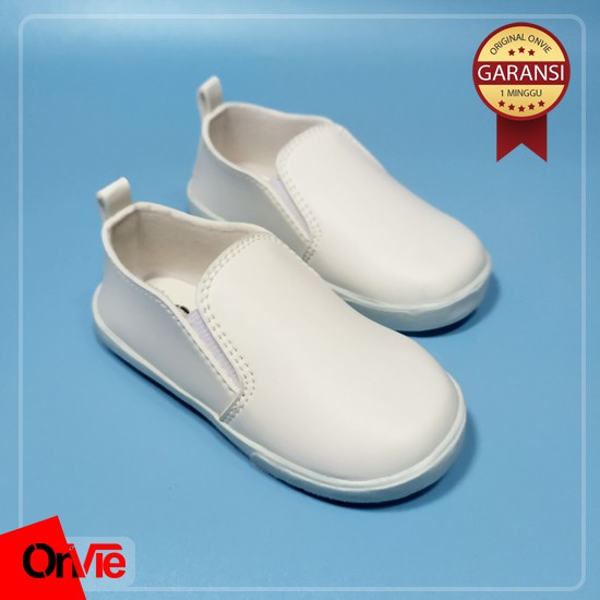 Sepatu Sneakers Anak Perempuan SD Putih Polos / Sepatu Sekolah Premium Onvie