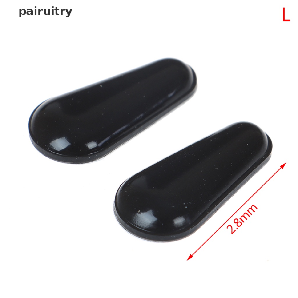 Prt 10 Pasang Bantalan Hidung Kacamata Bahan Silikon Anti Slip Warna Hitam