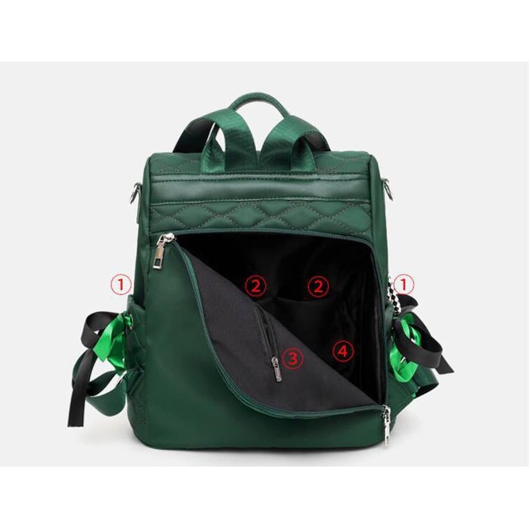 JK 605 Y44460 1KG MUAT 2PCS  TAS RANSEL FASHION WANITA IMPORT BAG BACKPACK U3788 C8091 E7019  T055