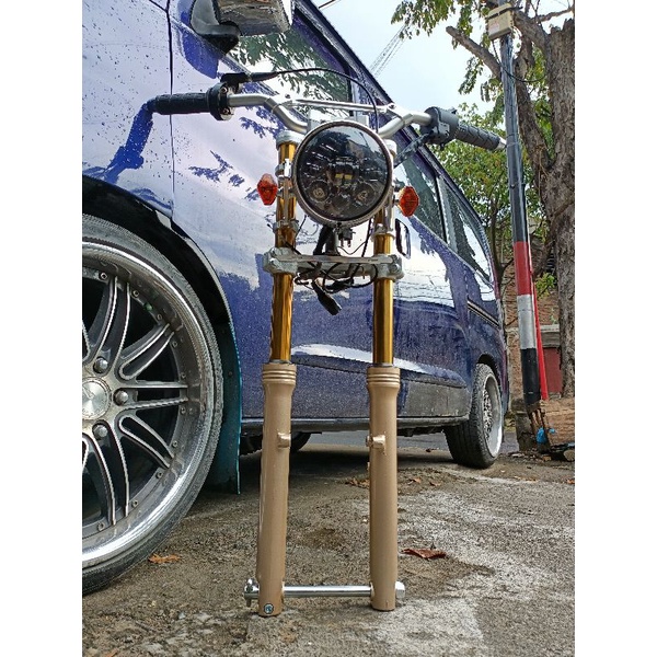 skok depan ninja  as gold/shock depan ninja rr paket lengkap/sok depan ninja
