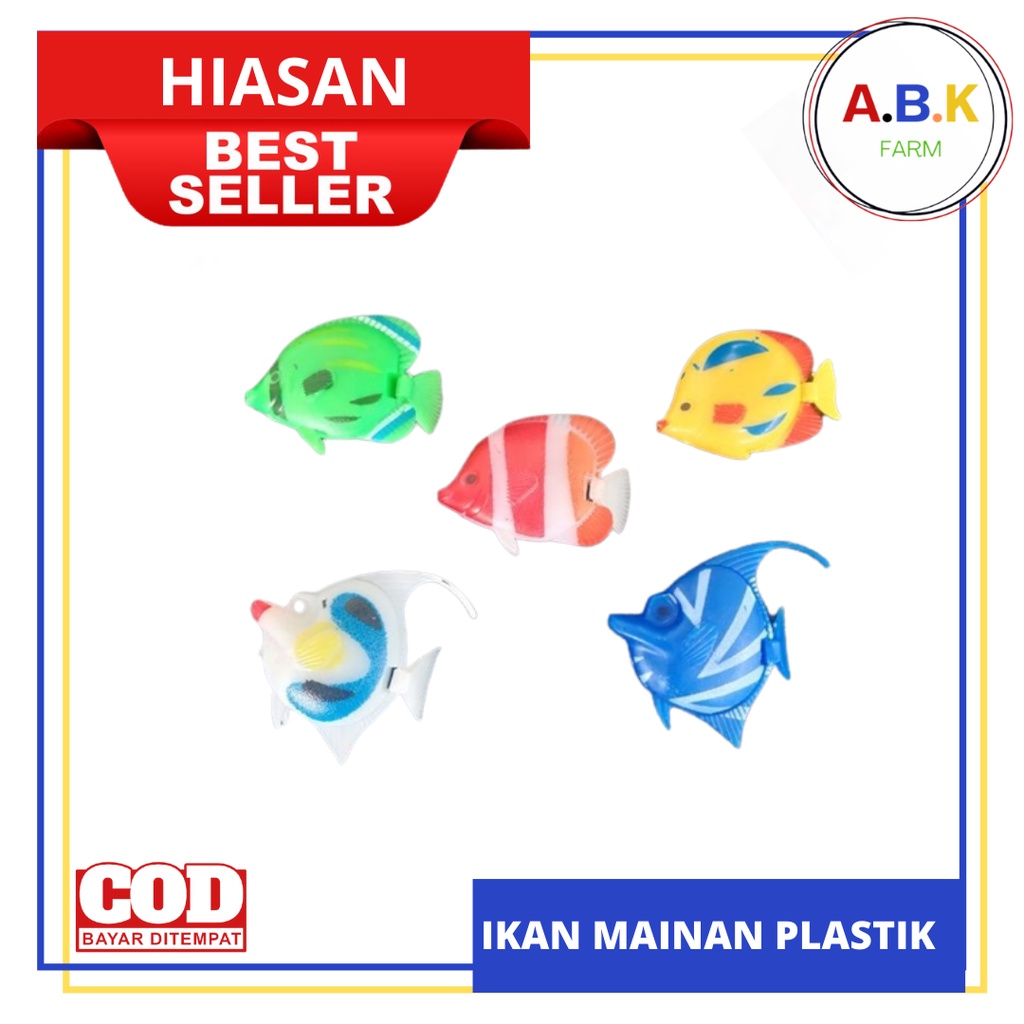 Ikan Plastik Mainan / Hiasan Aquarium