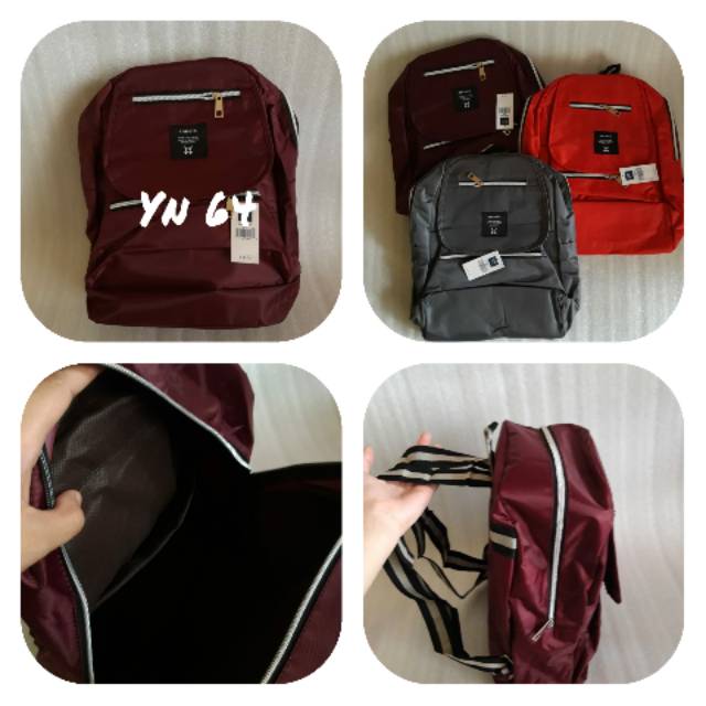 Tas ransel sekolah bahan longchamp tas lokal