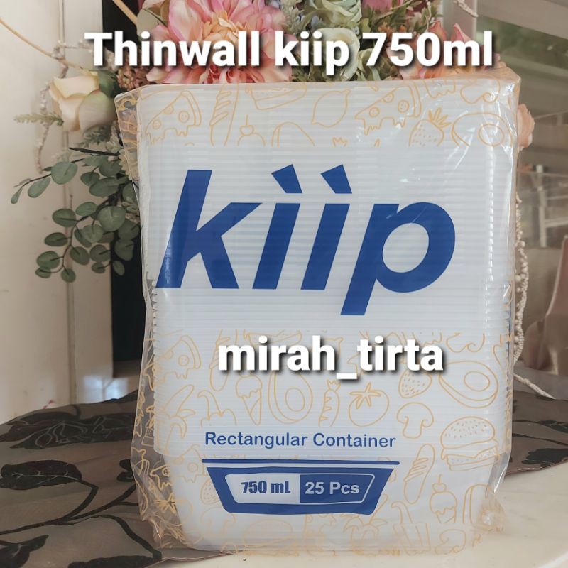 MURAH POL 750 ML THINWALL KIIP ISI 25 PCS . KOTAK MAKAN KIIP 750 ML .kotak thinwall salad