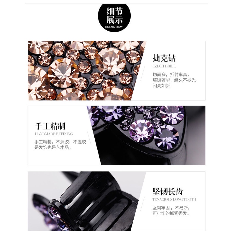 Jepit Rambut korea jedai 3D wanita premium full kristal motif terbaru original import JD28#