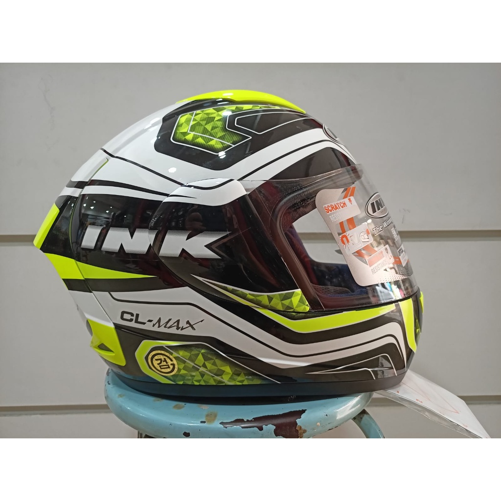 HELM INK CL MAX #5 BLACK WHITE YELLOW / INK CL MAX SERI 5 / INK CLMAX / INK FULLFACE