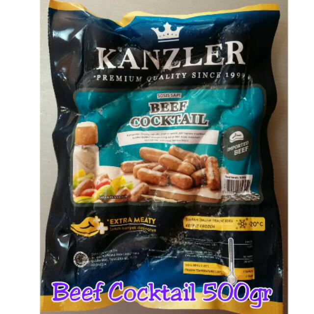 

Sosis Kanzler Beef Cocktail 500 gram