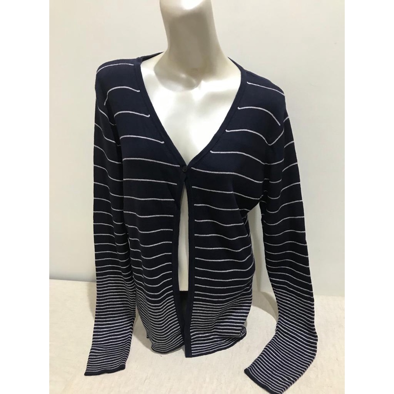 SWEATER CASUAL CORNER ORIGINAL PRELOVED BAHAN COTTON WARNA BIRU TUA SIZE M