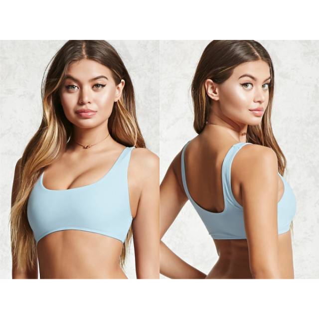 Bikini branded forever 21 crop top