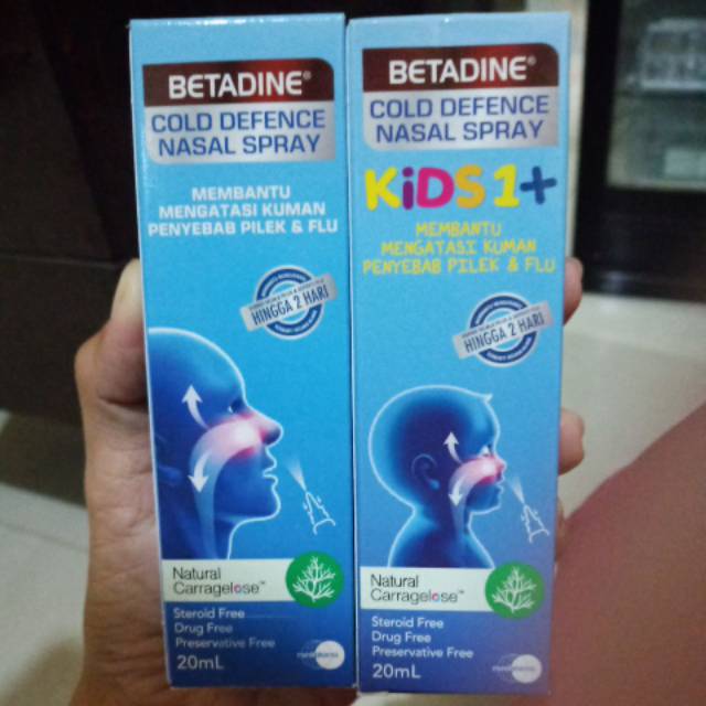 Betadine Cold Defence Nasal Spray Kids dan Dewasa