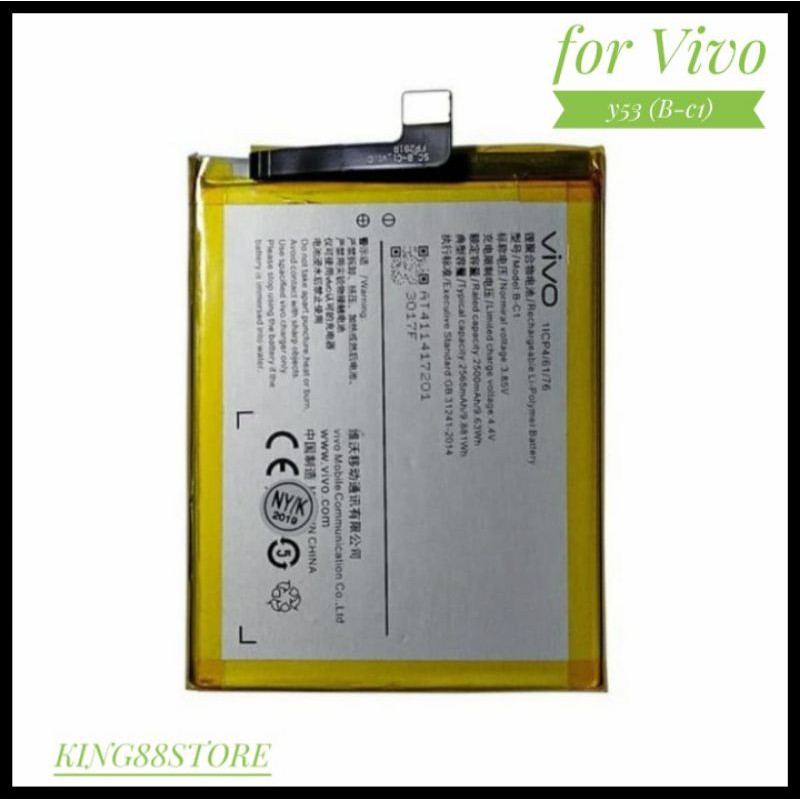 BATTERY BATTERAI BATRE ORIGINAL VIVO Y53 B-C1