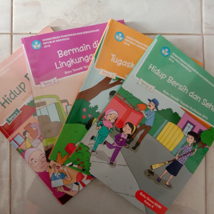 

❤BISA COD❤ Buku SD/MI TEMATIK KELAS 2 Tema 1,2,3,4 Semester 1