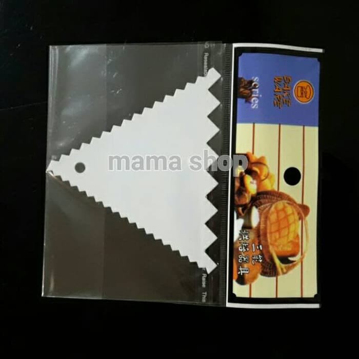 Scraper Segitiga Alat Hias Kue Tart Buttercream Sisir Kue Segitiga