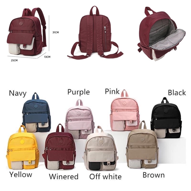 HARUICA BAG 80131 RANSEL - Fashion Backpack - Tas Wanita Original Import - Tas Cewek Recommended