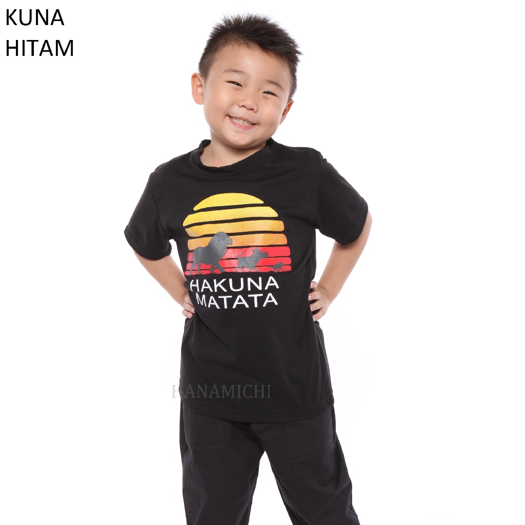 Hanamichi KUNA Kaos Sablon Anak Lengan Pendek