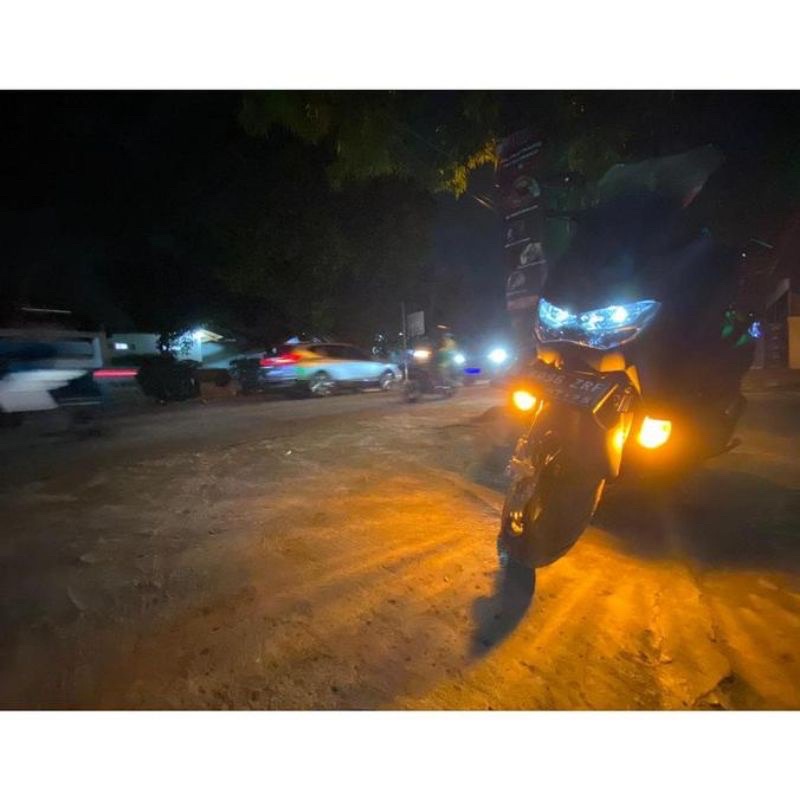 Lampu Led T10 2 Mode sein dan senja Motor Nmax Xmax Aerox Pcx Adv Vario Scoopy Beat model Luminos