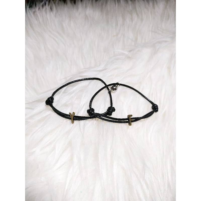 magnet couple bracelet / initial bracelet / gelang nama / gelang couple