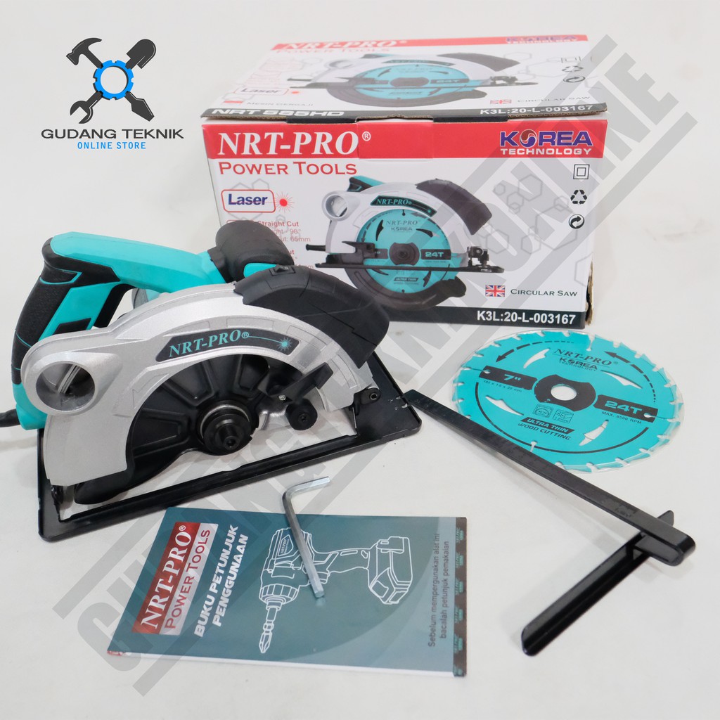 Circular Saw Laser NRT 585HD - Gergaji Circle 7 Inch NRT 585HD Laser