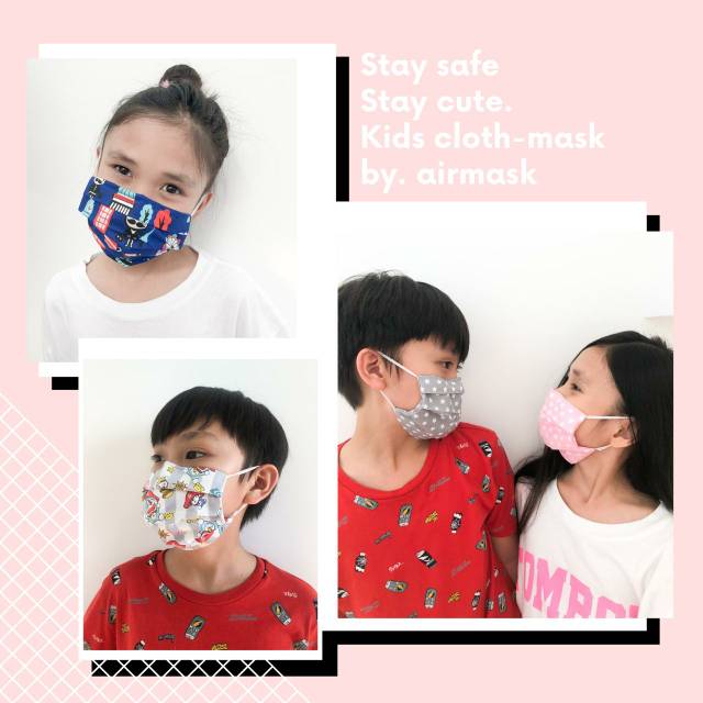 Masker Kain Anak-Anak/ Kids Masker / Masker Karakter