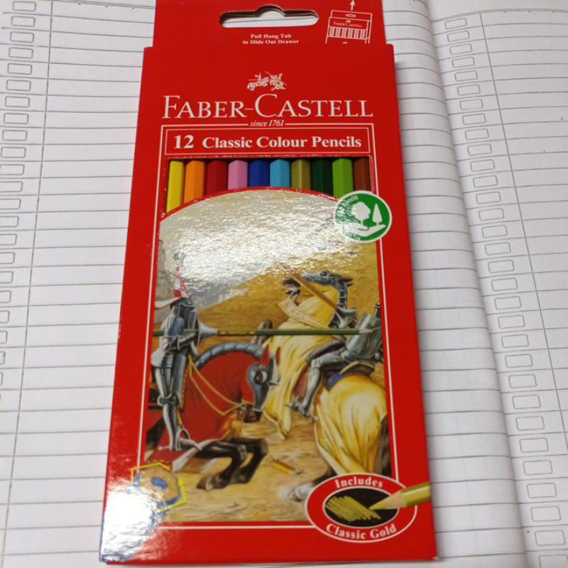 

pensil warna FABER Castell panjang 12 warna