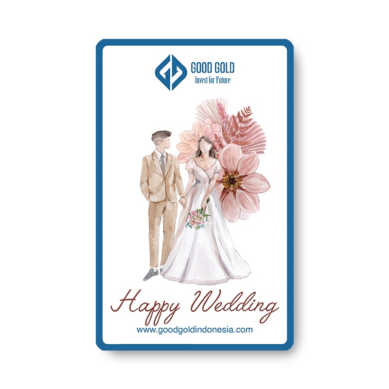 Emas Batangan/ Logam Mulia Good Gold 0,1/0,25/0,5 gr Wedding Series-2