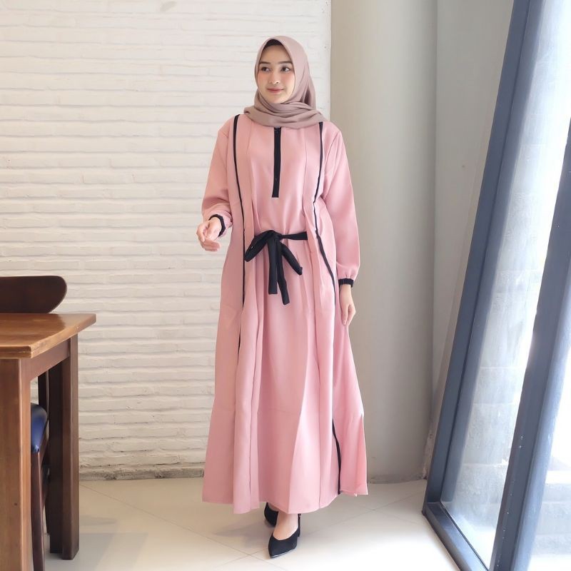 (COD) MEDAN GAMIS AKIRA / AKIRA MAXI DRESS / BAJU MUSLIM WANITA / BAJU LEBARAN