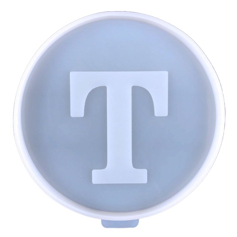 SIY  26 Letters Coaster UV Crystal Epoxy Mold Cup Mat Mug Pad Resin Silicone Mould