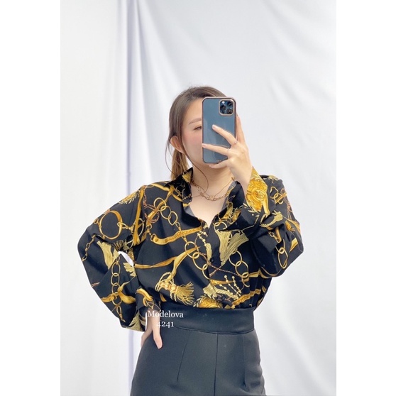 MDLV ~ 4241 LUXE OVERSIZE WOMEN SHIRT WOMEN PREMIUM SHIRT KEMEJA PREMIUM WANITA KEMEJA IMPORT KEMEJA BIG SIZE CEWEK FASHION IMPORT WANITA