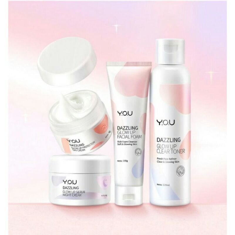 (BISA COD) PAKET SKINCARE DAZLING SERIES Y.O.U