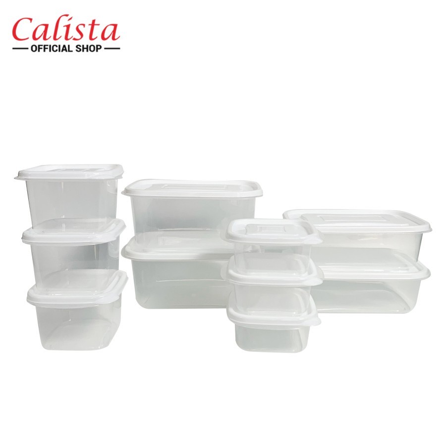 LT- OITA PUTIH BENING FOOD KONTAINER ISI 10PCS / TOPLES KOTAK CALISTA