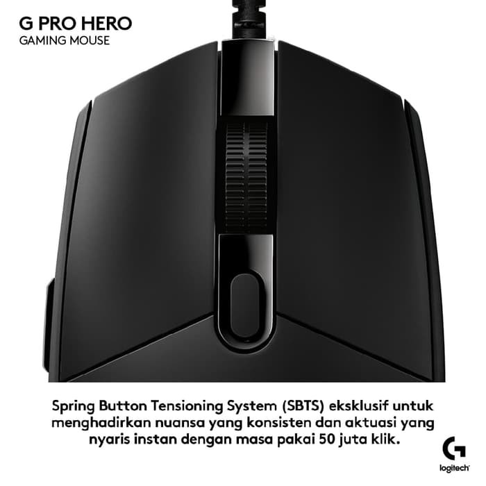 Logitech GPro / G Pro Wireless Gaming Mouse Garansi Resmi - Hitam