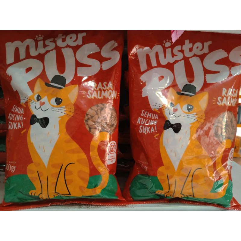 mister puss makanan kucing rasa salmon kemasan 500gr kemasan freshpack wet food