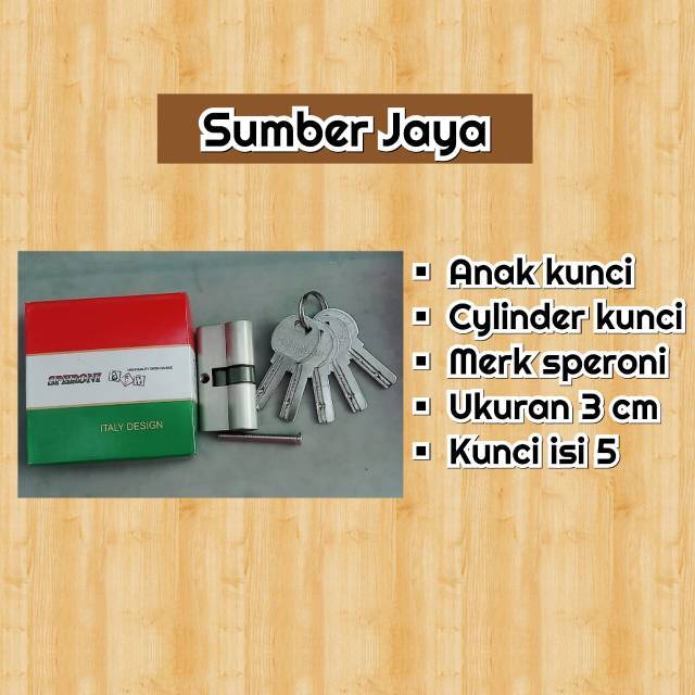 Cylinder Pintu Anak Kunci Pintu lebar 3 cm