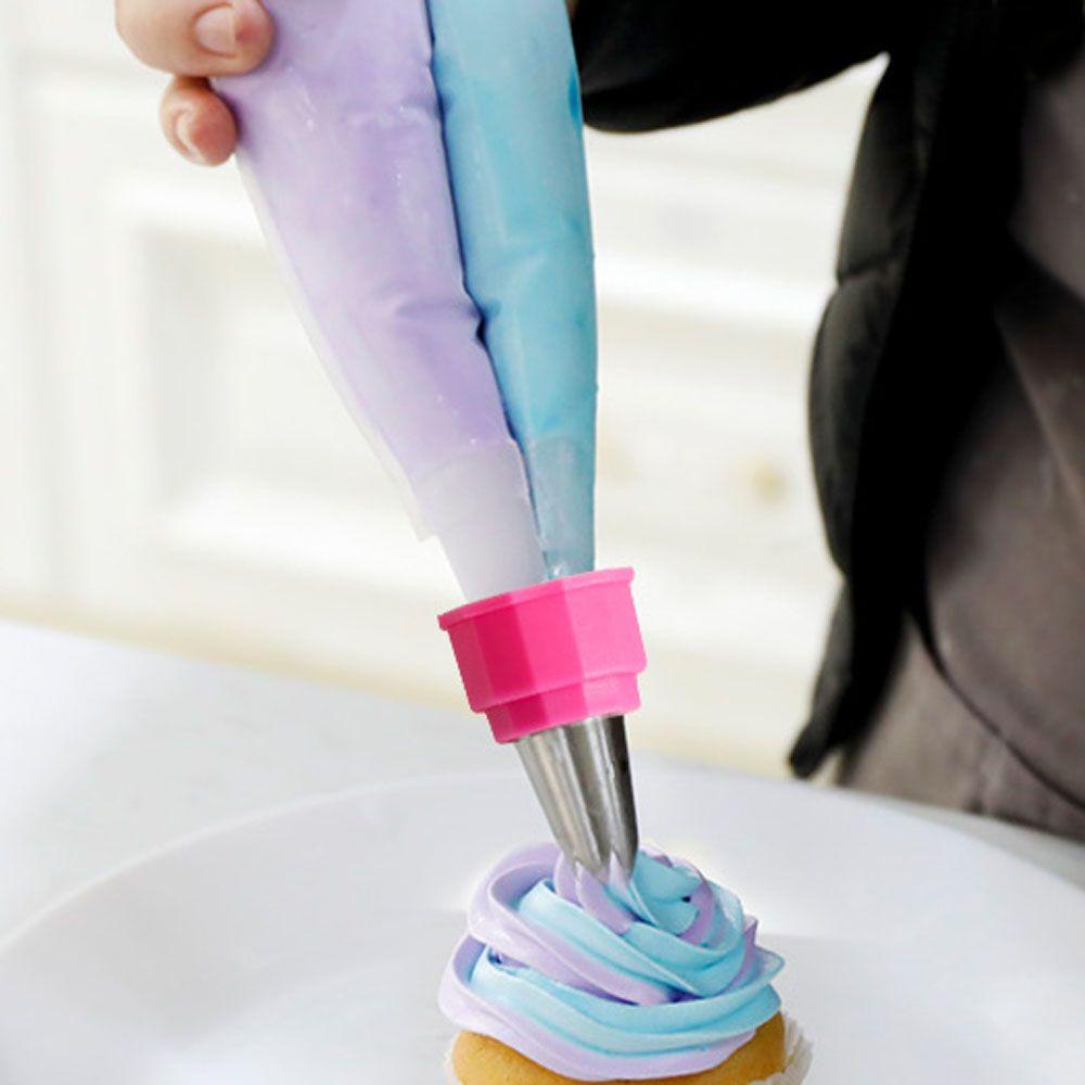 Solighter 7PCS/Set Icing Piping Nozzle Bakery Ice Cream Pastry Tips Cupcake Cetakan Kue