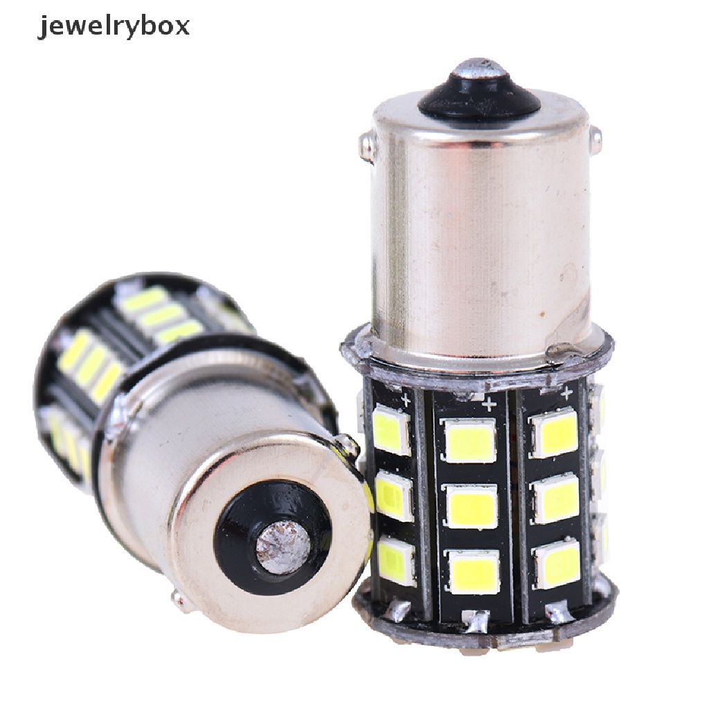 (Box) 4 Pcs Bola Lampu LED 1156 BA15S 2835 33-SMD Warna Putih Untuk Sinyal Sein / Rem Mobil