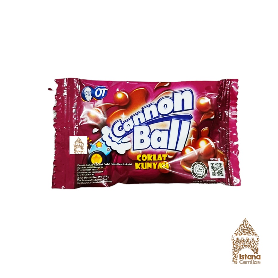 Cannon Ball Coklat Kunyah 5 Gram SATUAN