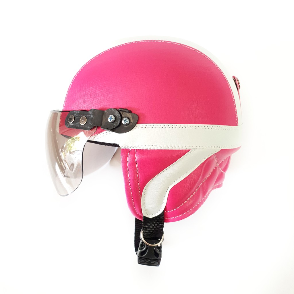 HIGH QUALITY Helm Anak Retro Usia 1-5 Tahun Warna FantaPutih