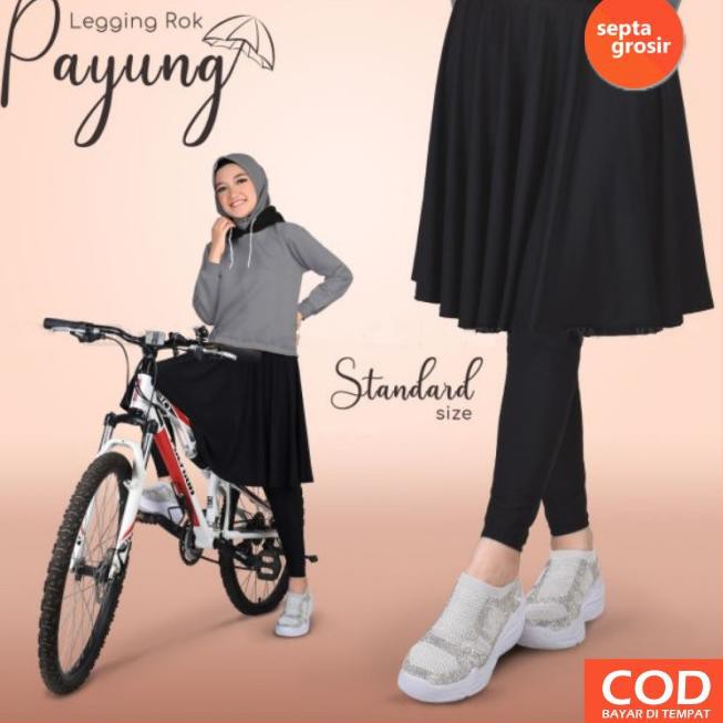 Hot Banget,, Celana Rok Lejing Senam Wanita Legging Rok Laging Senam Panjang Dewasa