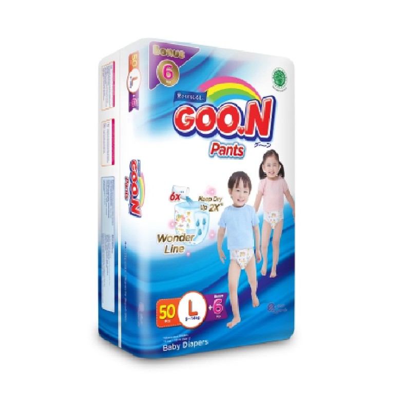 Ibu & Bayi - Popok & Diaper - Diaper - Goon Premium Popok Pants L50 U002F L 50 (Khusus Gosend