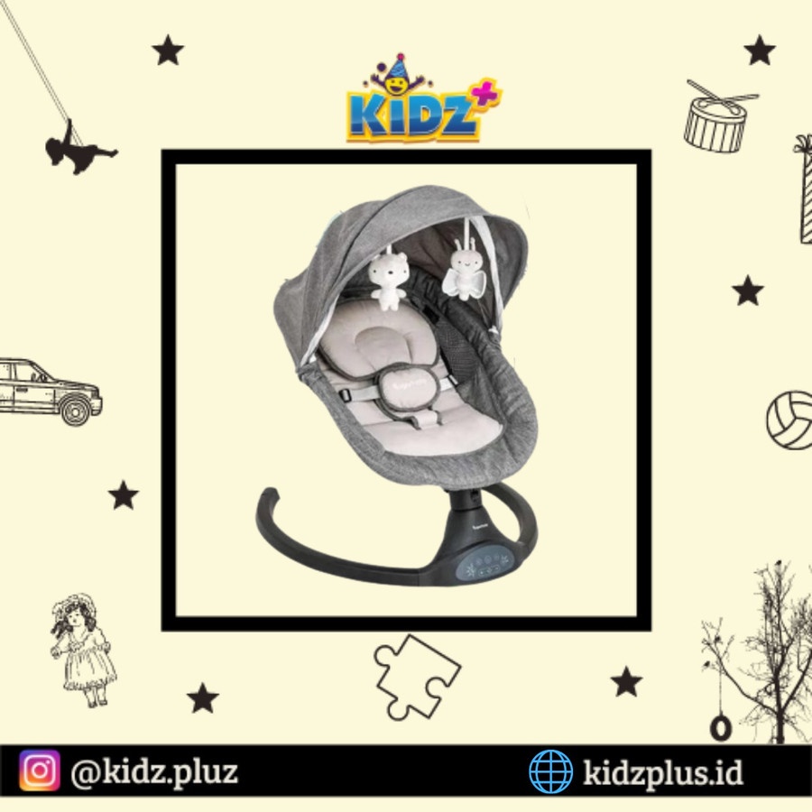 Sewa Sugar Baby Hug Me Automatic Baby Swing Bouncer – Black