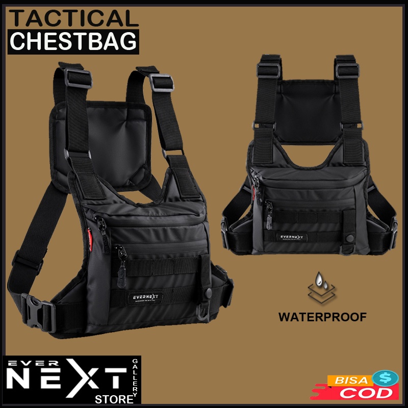 New arrival!!! Tas pelindung dada tactical pria waterproof chest rig bag biker sunmori touring sepeda motor anti air tas rompi pelindung dada pria chestbag unisex pria wanita waterproof terbaru kualitas distro