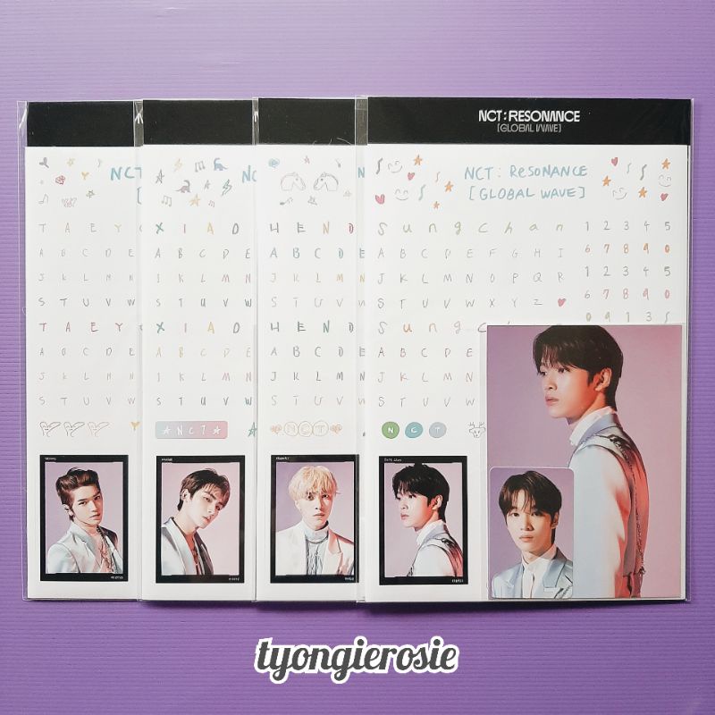 NCT 2020 - BEYOND LIVE RESONANCE MD SCRAP BOOK DECO STICKER + PHOTO SET TAEYONG XIAOJUN HENDERY SUNG