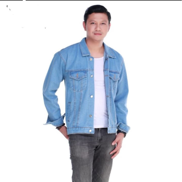 JAKET JEANS PRIA &amp;  JAKET DENIM BISA COD UKURAN M L XL XXL