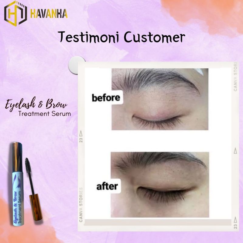 HAVANHA - Serum Bulu Mata GLOWLASH SERUM Penumbuh Pelentik Bulu Mata dan Alis Alami Permanen Cepat Ampuh Eyelash Eyebrow lash brow Serum