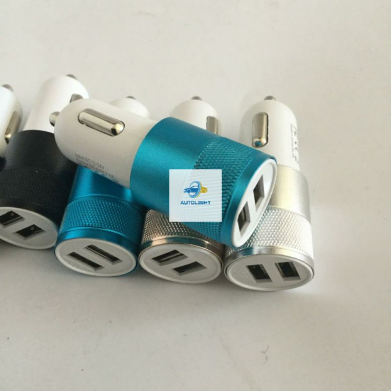 Car Charger / Charger HP Mobil / Casan Mobil Motor 2 In 1 /12v 2.1A