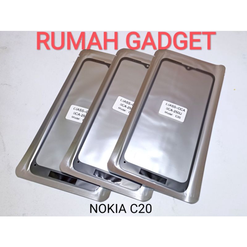 KACA DEPAN LCD+LEM OCA NOKIA G10 NOKIA G20 NOKIA C20