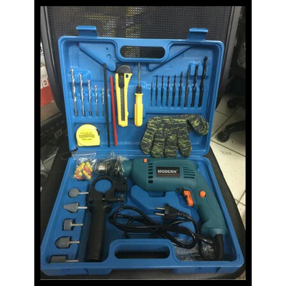 mesin bor tembok 13 mm MODERN bor listrik bor besi bor tangan