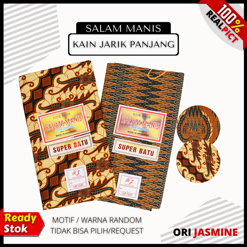 Kain batik meteran murah jarik batik tebal halus original kwalitas super  primis MPT SALAM MANIS