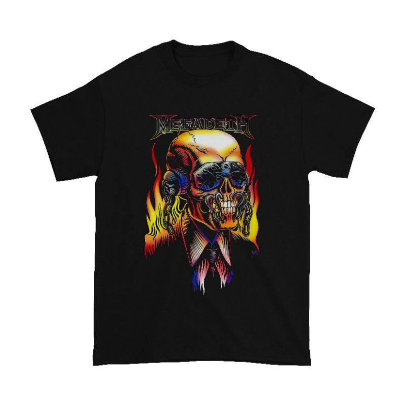 Kaos Megadeth Band | Kaos Band Megadeth Music | T-Shirt Vintage Band | Kaos Pria dan Wanita