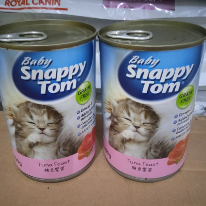 Makanan Basah Kucing Baby Snappy Tom Tuna Fest 400g