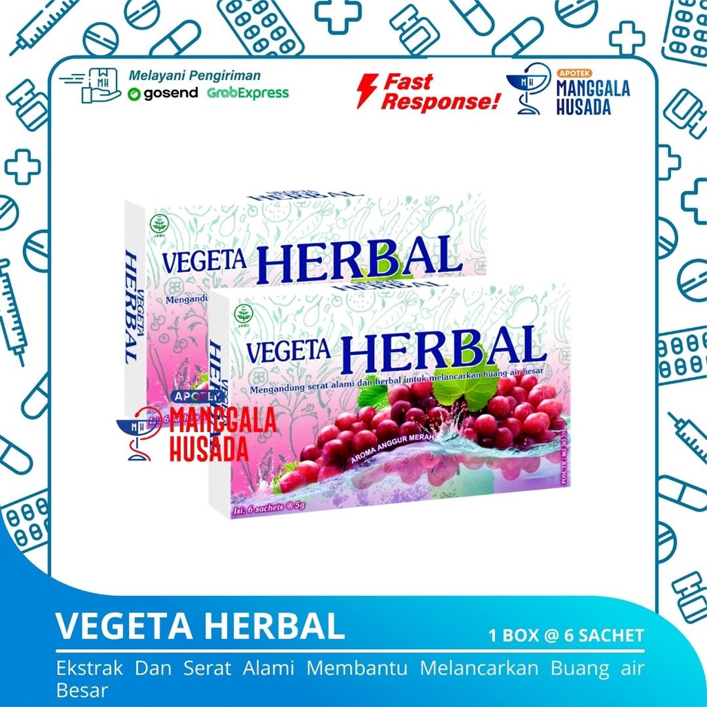 VEGETA HERBAL 1 BOX @ 6 SACHET